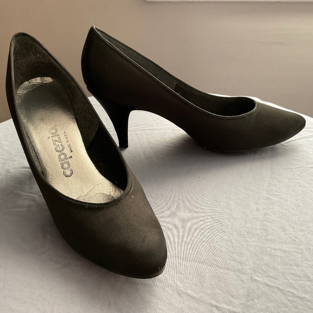 Black Satin Shoes for your LBD